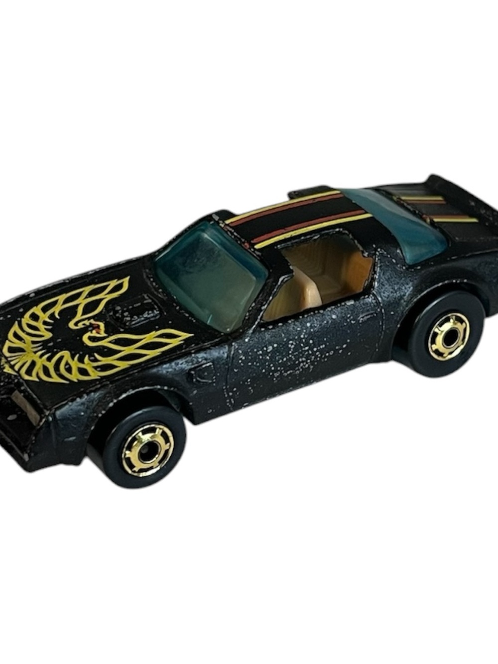 Hot Wheels 1977 Bandit Hong Kong Hot Bird black w/gold wheels Firebird Trans Am